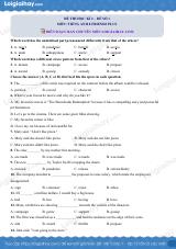 Đề thi học kì 2 Tiếng Anh 8 Friends Plus - Đề số 1
